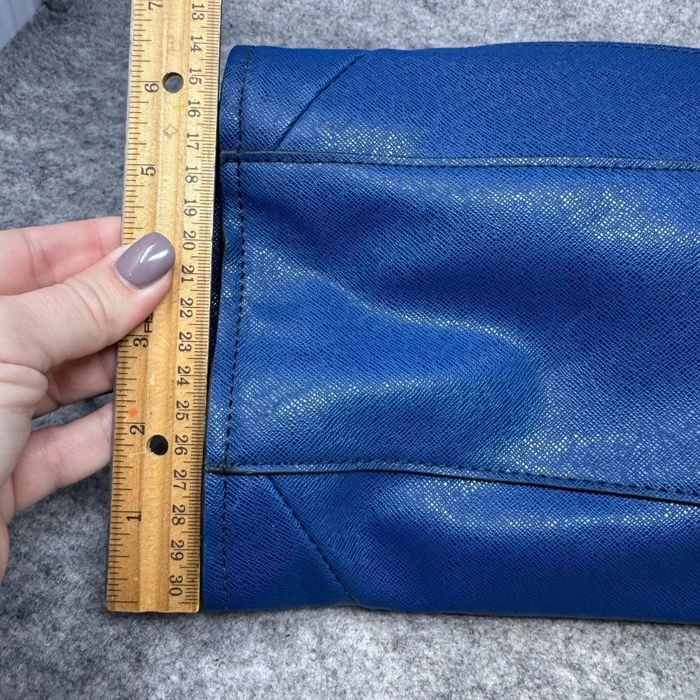 London Fog Royal Blue Satchel with Gold Accent
